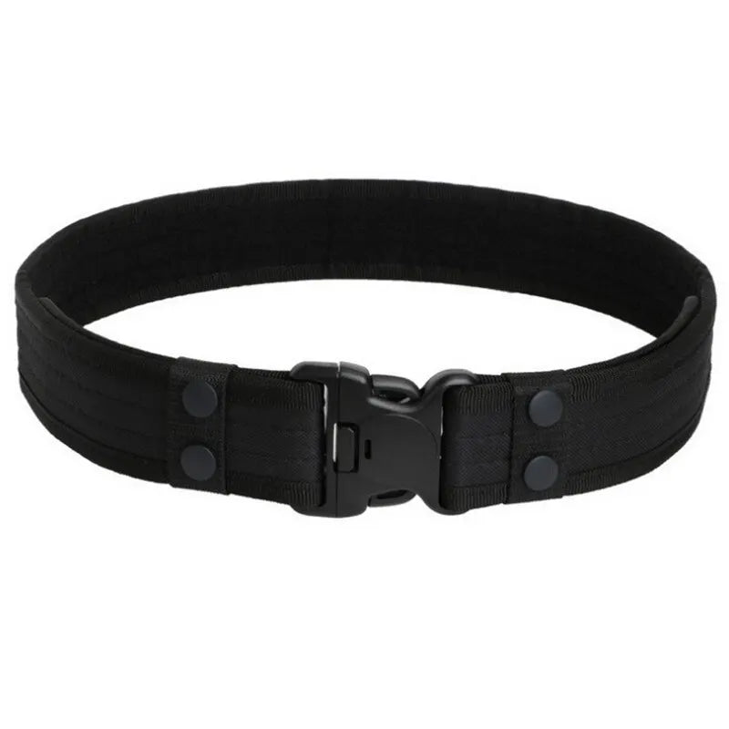 Men'S Belt Outdoor Camouflage Tactical Belt Oxford Cloth Belt Mountaineering Belt Nylon Wide Waist Belt Work Belt Neutral Belts