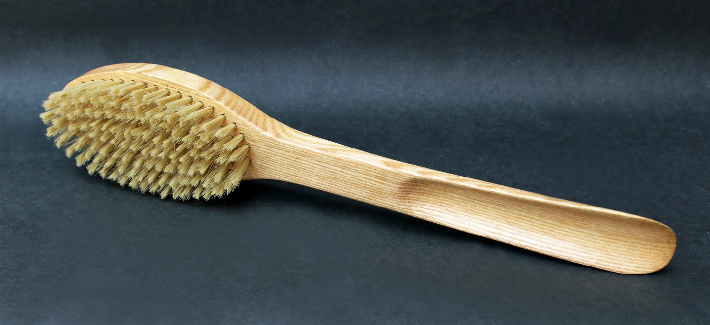 So Premium Nylon Bristles with Natural Wood Handle Teak Oak Applicator Shoe Cleaning Brush Models SBW-814/811/818