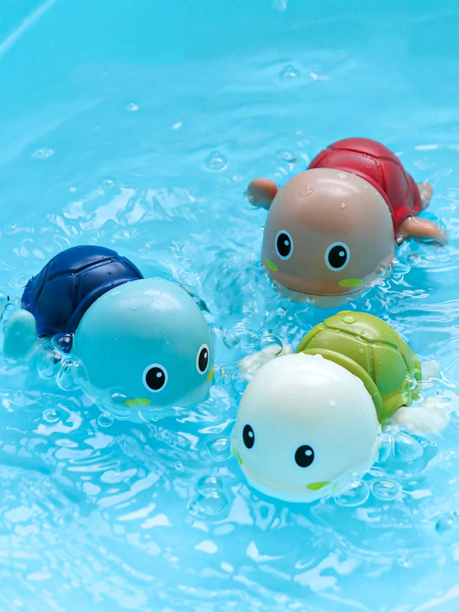 Baby Bath Toys Bathing Cute Swimming Turtle Whale Pool Beach Classic Chain Clockwork Water Toy For Kids Water Playing Toys