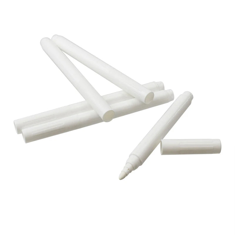 3/5/10/12Pcs/Set White Liquid Chalk Erasable Pen Marker For Glass Windows Electronic Blackboard Chalkboard Window White Pen