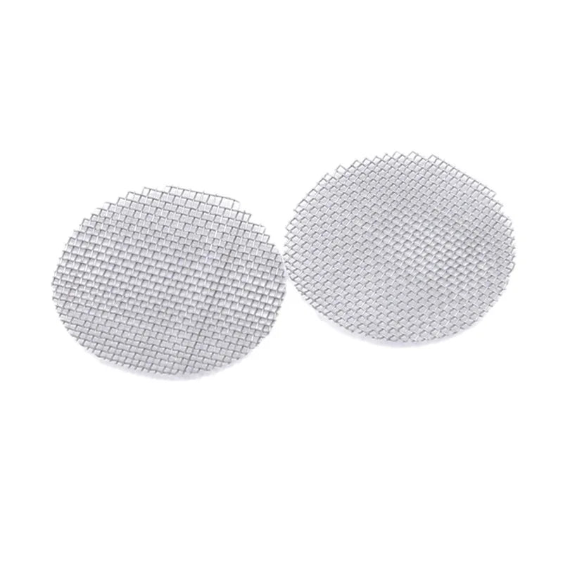 100pcs Stainless Steel gold screens Hookah Water Pipe Tobacco silver filters 20mm Thick Multifunctional smoking accessories