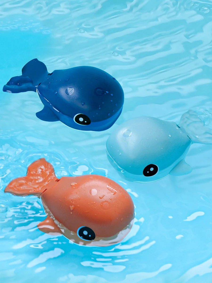 Baby Bath Toys Bathing Cute Swimming Turtle Whale Pool Beach Classic Chain Clockwork Water Toy For Kids Water Playing Toys