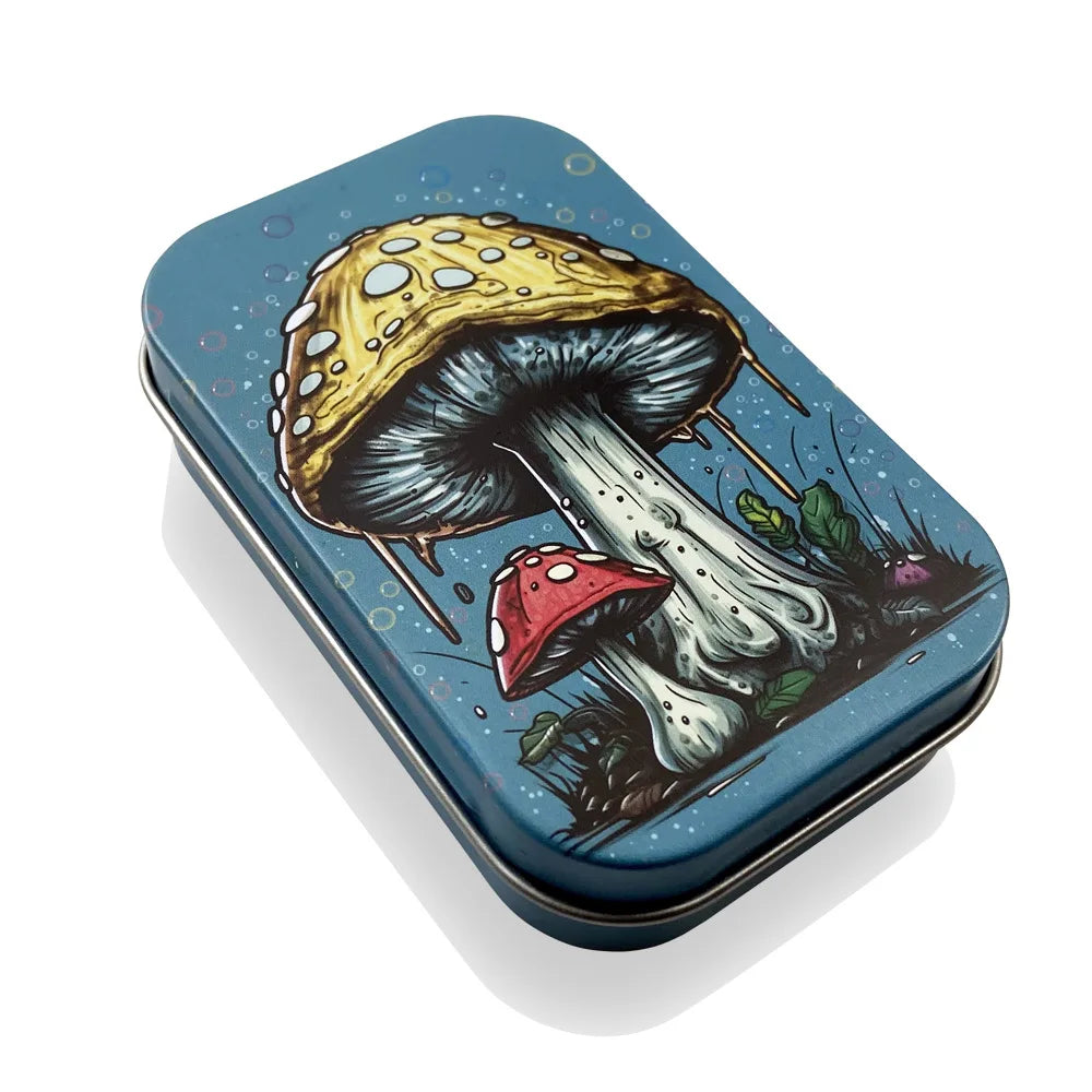 1 Pc Cigarette Case Rectangle Container Tinplate Box Tobacco Storage Smoking Accessories Jewelry Candy Coin Key Organizer