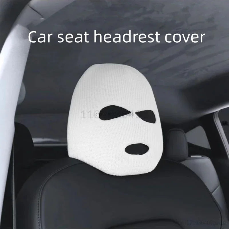 Universal Fit Chemical Fiber Cotton Car Headrest Pillow Cover - Funny Comfortable & Easy-Care Seat Decor Accessories amagi