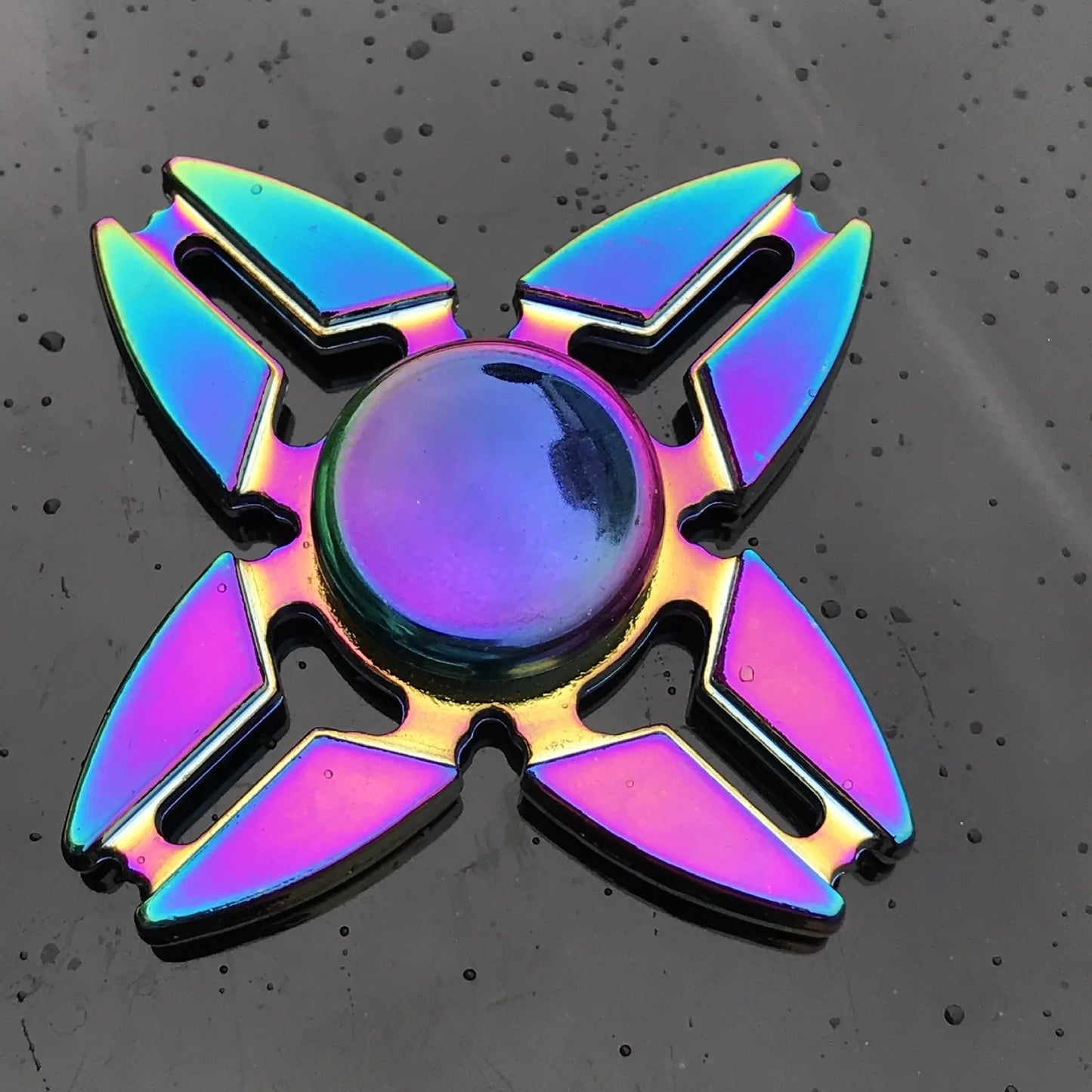 New Metal Rainbow Fidget Spinner Gradient Color R188 Mute Bearing EDC Hand Spinner Fingertip Gyro Anti-Anxiety Kids Adult Toys