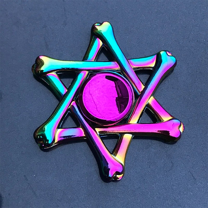 New Metal Rainbow Fidget Spinner Gradient Color R188 Mute Bearing EDC Hand Spinner Fingertip Gyro Anti-Anxiety Kids Adult Toys