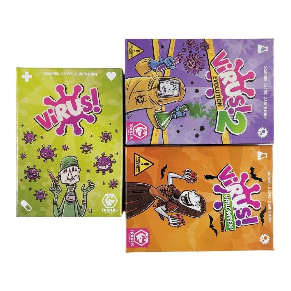 Virus 1 2 3 Board Game The Contagiously Fun Card Game Spanish English Version Party Game for Fun Family Game