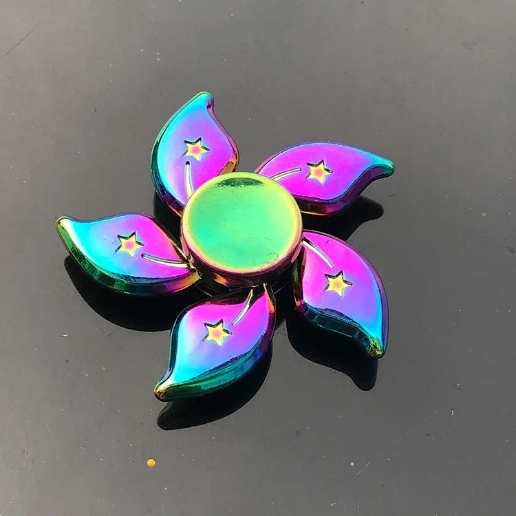 New Metal Rainbow Fidget Spinner Gradient Color R188 Mute Bearing EDC Hand Spinner Fingertip Gyro Anti-Anxiety Kids Adult Toys