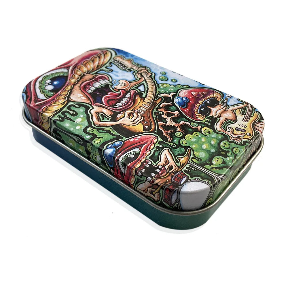 1 Pc Cigarette Case Rectangle Container Tinplate Box Tobacco Storage Smoking Accessories Jewelry Candy Coin Key Organizer