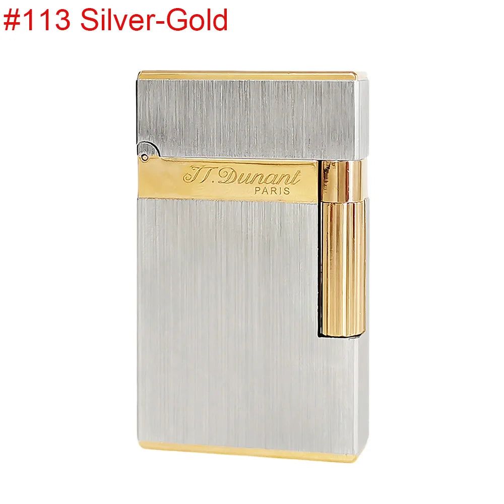 2025 Original JT. Dunant Cigarette Gas Ligne2 Lighter Metal Wiredrawing Tobacco Smoking Tools Father Man Luxury Gift