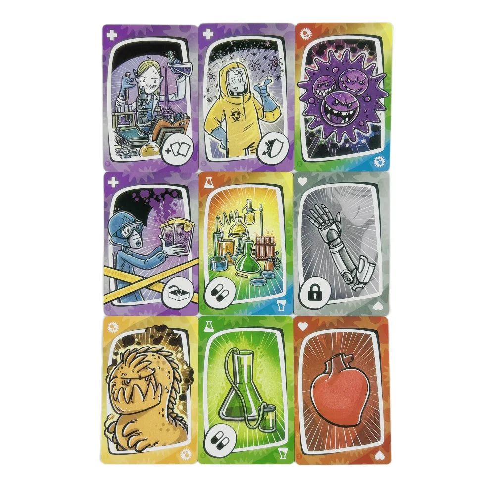 Virus 1 2 3 Board Game The Contagiously Fun Card Game Spanish English Version Party Game for Fun Family Game