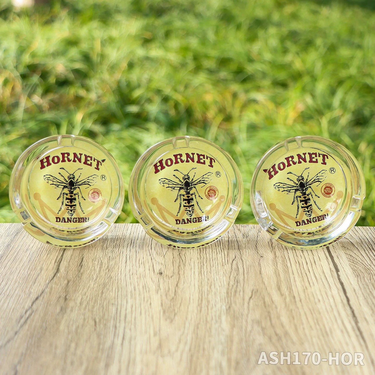 1PCS 85MM Round glass ashtray Hotle Home Livingroom decoration Cartoon pattern Smoking accessories