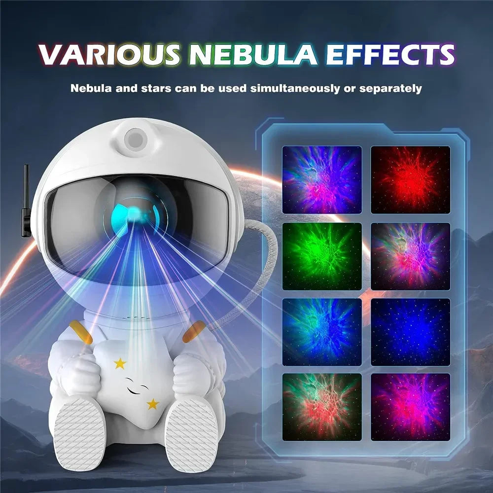 Galaxy Star Astronaut Projector Light Starry Sky Porjectors Lamp Decoration Bedroom Room Nebula LED Night Light Children Gifts