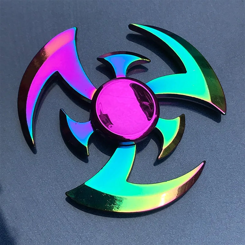 New Metal Rainbow Fidget Spinner Gradient Color R188 Mute Bearing EDC Hand Spinner Fingertip Gyro Anti-Anxiety Kids Adult Toys