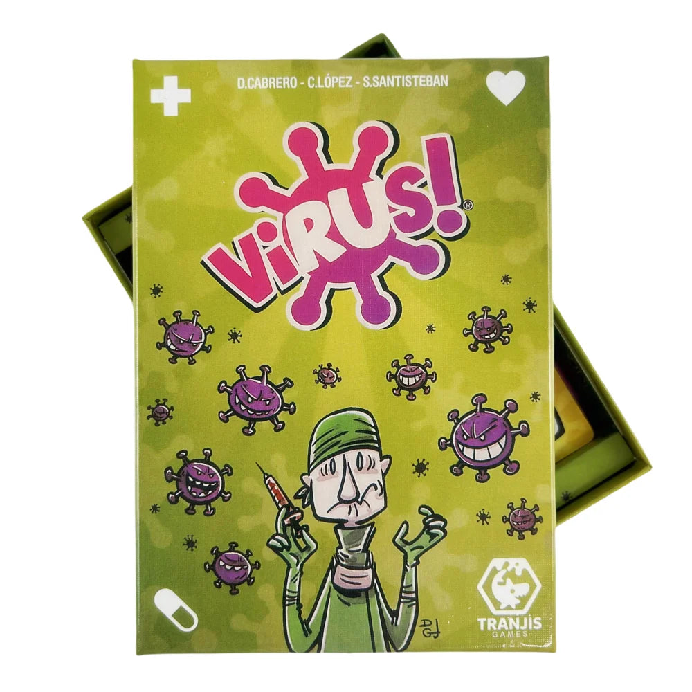 Virus 1 2 3 Board Game The Contagiously Fun Card Game Spanish English Version Party Game for Fun Family Game