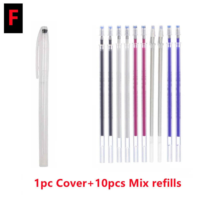 New 10PCS/Set Heat Erasable Magic Marker Pen Temperature Disappearing Fabric Pens Line Marking DIY Craft Sewing Accessories 2023