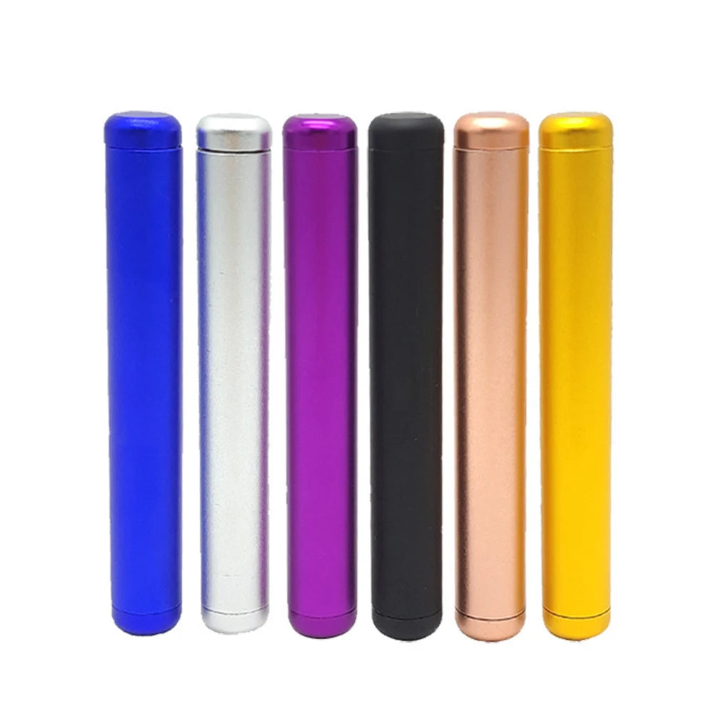 110MM Aluminum Cigar Airtight Container Pre-roll Travel Storage Tube Cone Holder Smell Odor Proof Waterproof Smoking Accessories