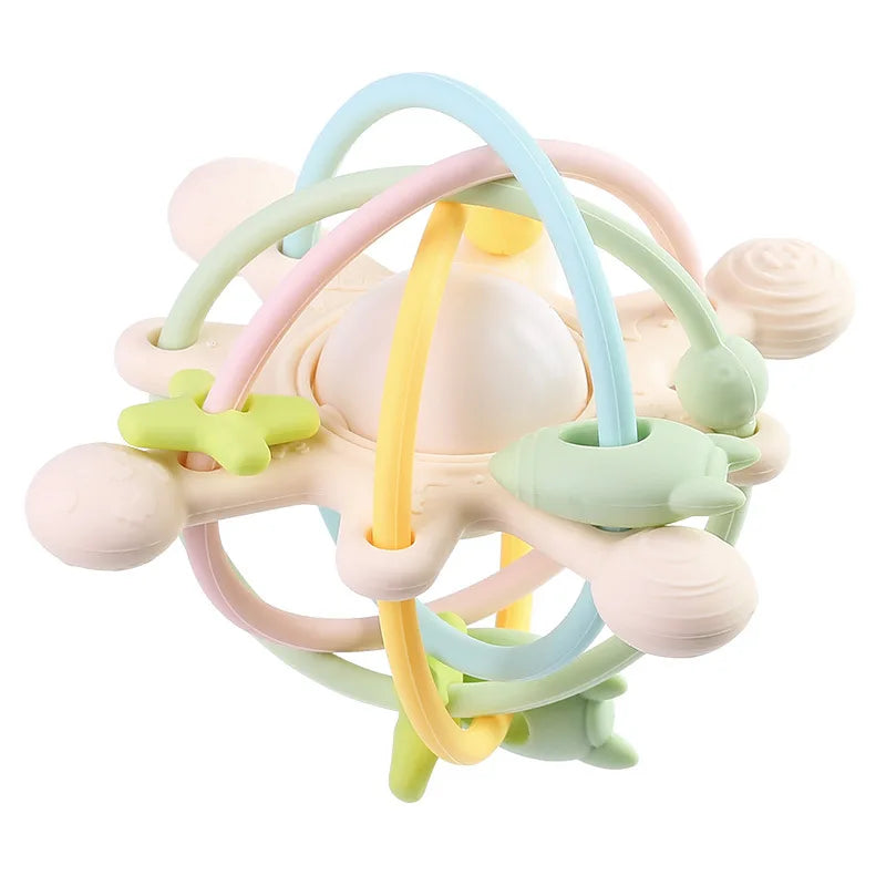 Rattle & Sensory Teether Bed Bell Silicone Montessori Ball Newborn Baby Toys Children's Kids Gift Development Games 0 36 Months