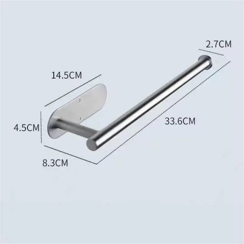 Paper Towel Holder, Multifunctional Storage Rack for Cling Film & Toilet Paper, Kitchen Bathroom