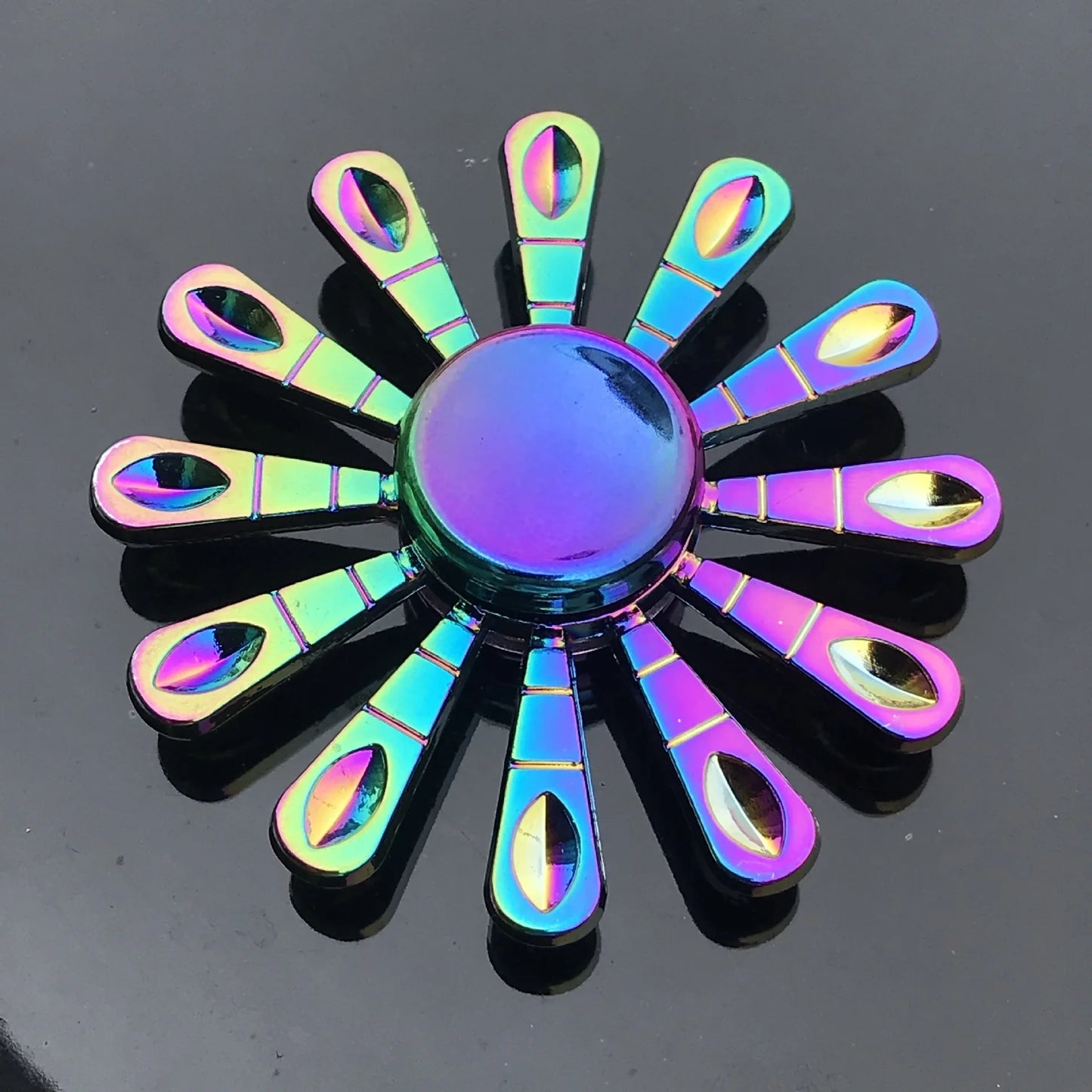 New Metal Rainbow Fidget Spinner Gradient Color R188 Mute Bearing EDC Hand Spinner Fingertip Gyro Anti-Anxiety Kids Adult Toys