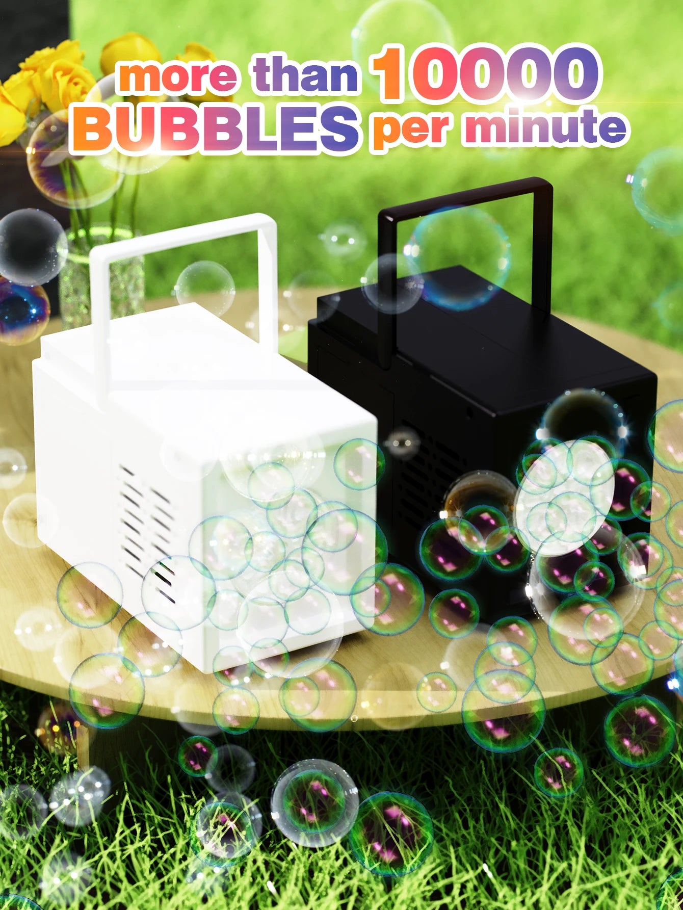 Hot selling 10 hole children's handheld outdoor electric bubble machine electric bubble gun toy without battery and bubble water