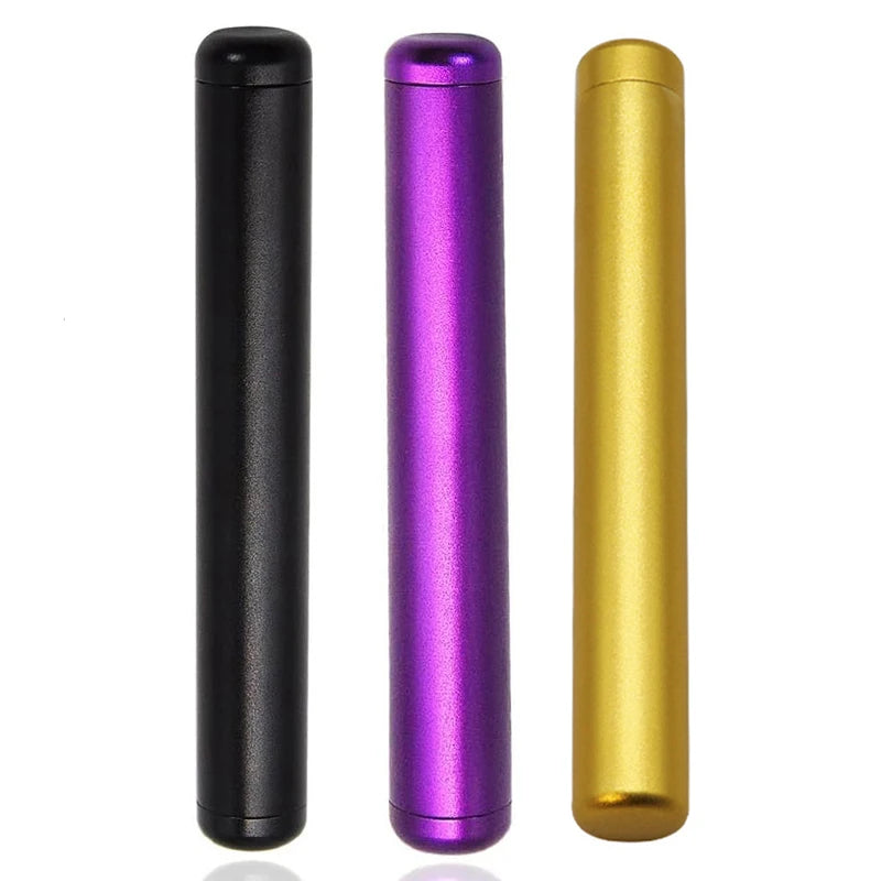 110MM Aluminum Cigar Airtight Container Pre-roll Travel Storage Tube Cone Holder Smell Odor Proof Waterproof Smoking Accessories