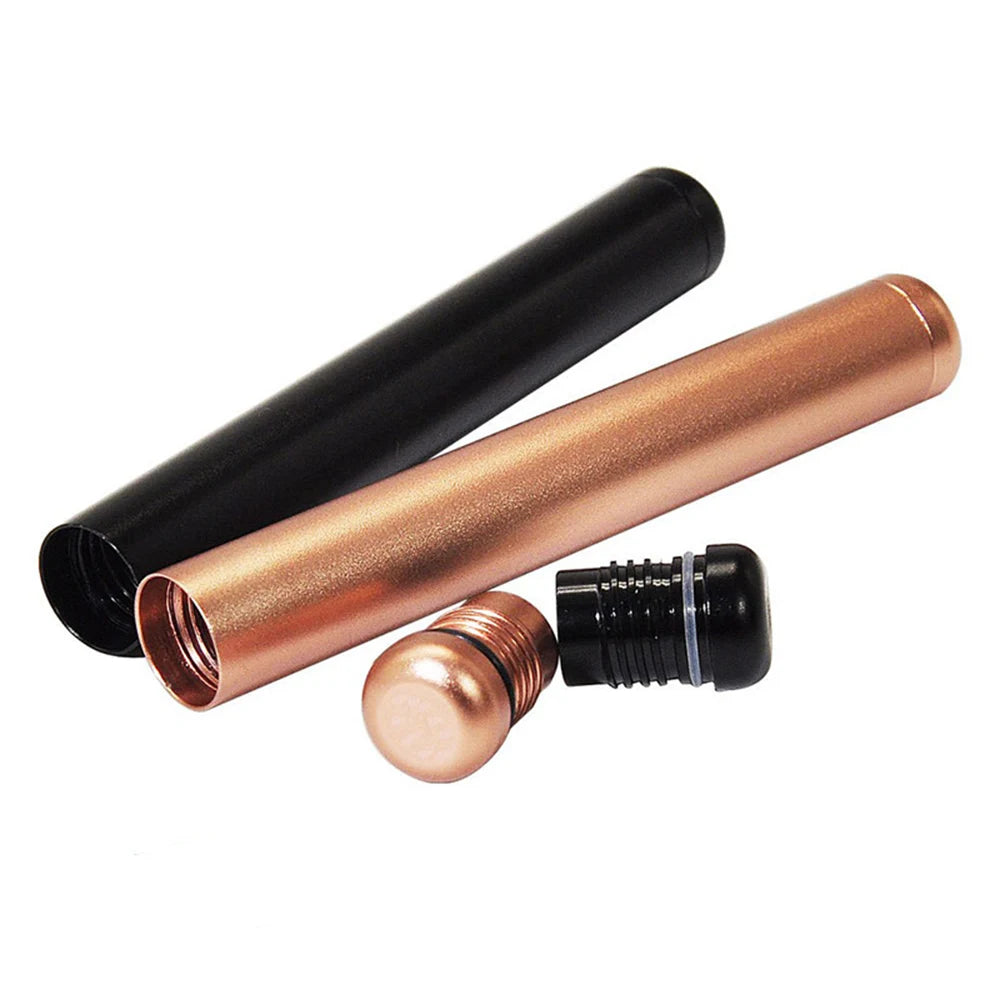 110MM Aluminum Cigar Airtight Container Pre-roll Travel Storage Tube Cone Holder Smell Odor Proof Waterproof Smoking Accessories