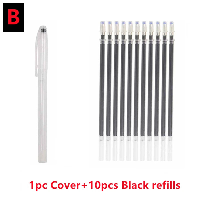 New 10PCS/Set Heat Erasable Magic Marker Pen Temperature Disappearing Fabric Pens Line Marking DIY Craft Sewing Accessories 2023