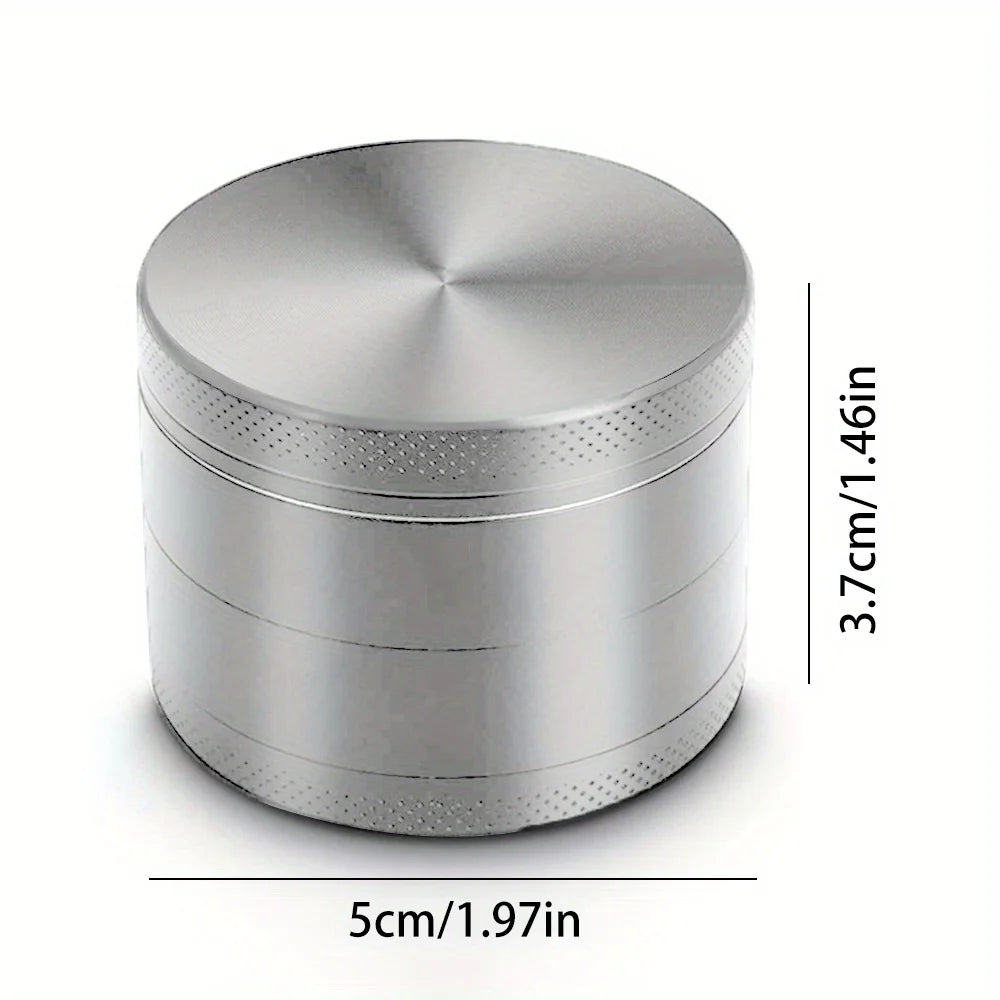 1.6/2inch Metal Herb Grinder 4-Layers Spice Nut Crusher Mortar Mill Grass Raw Tobacco Grinder Smoking Accessories Kitchen Tool