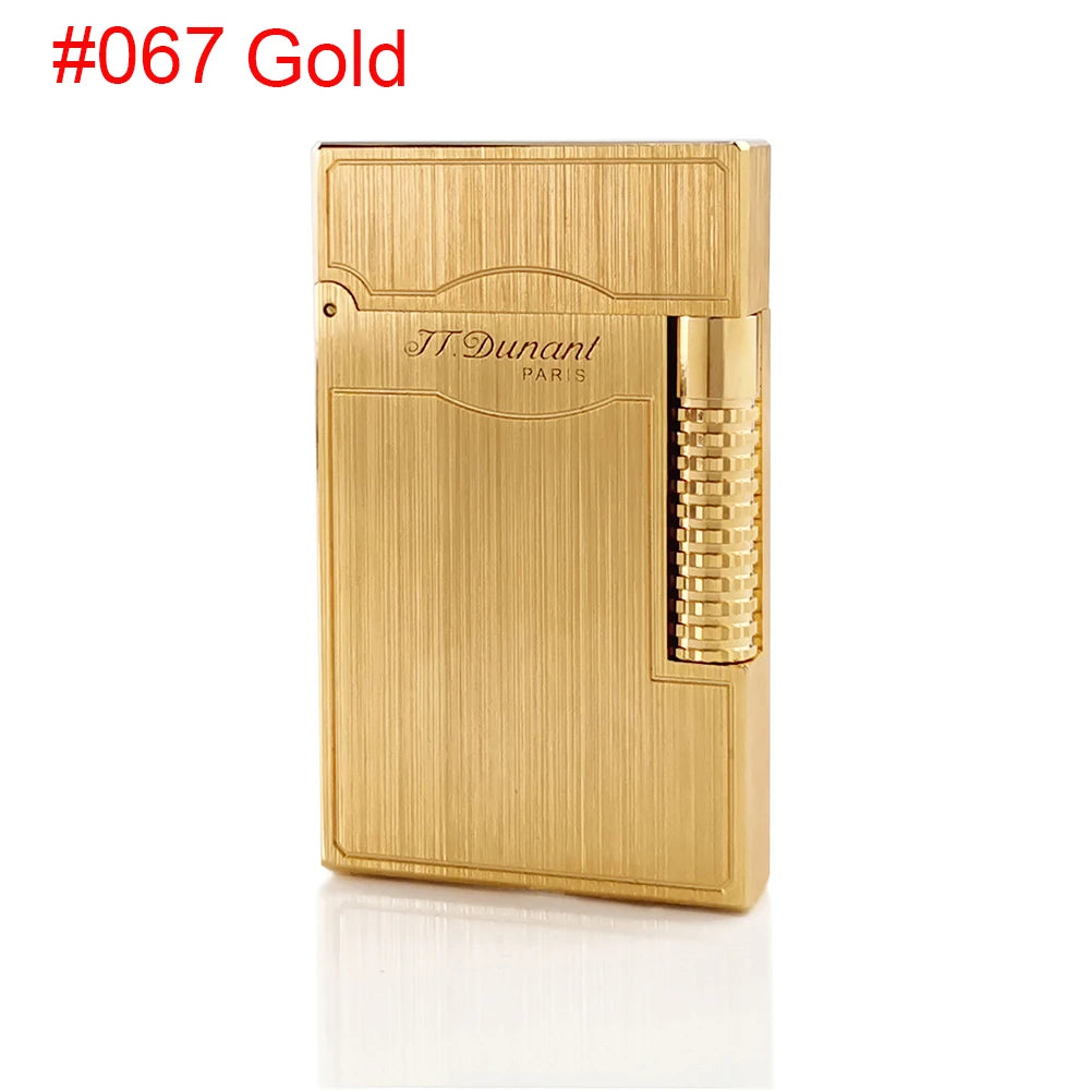 2025 Original JT. Dunant Cigarette Gas Ligne2 Lighter Metal Wiredrawing Tobacco Smoking Tools Father Man Luxury Gift