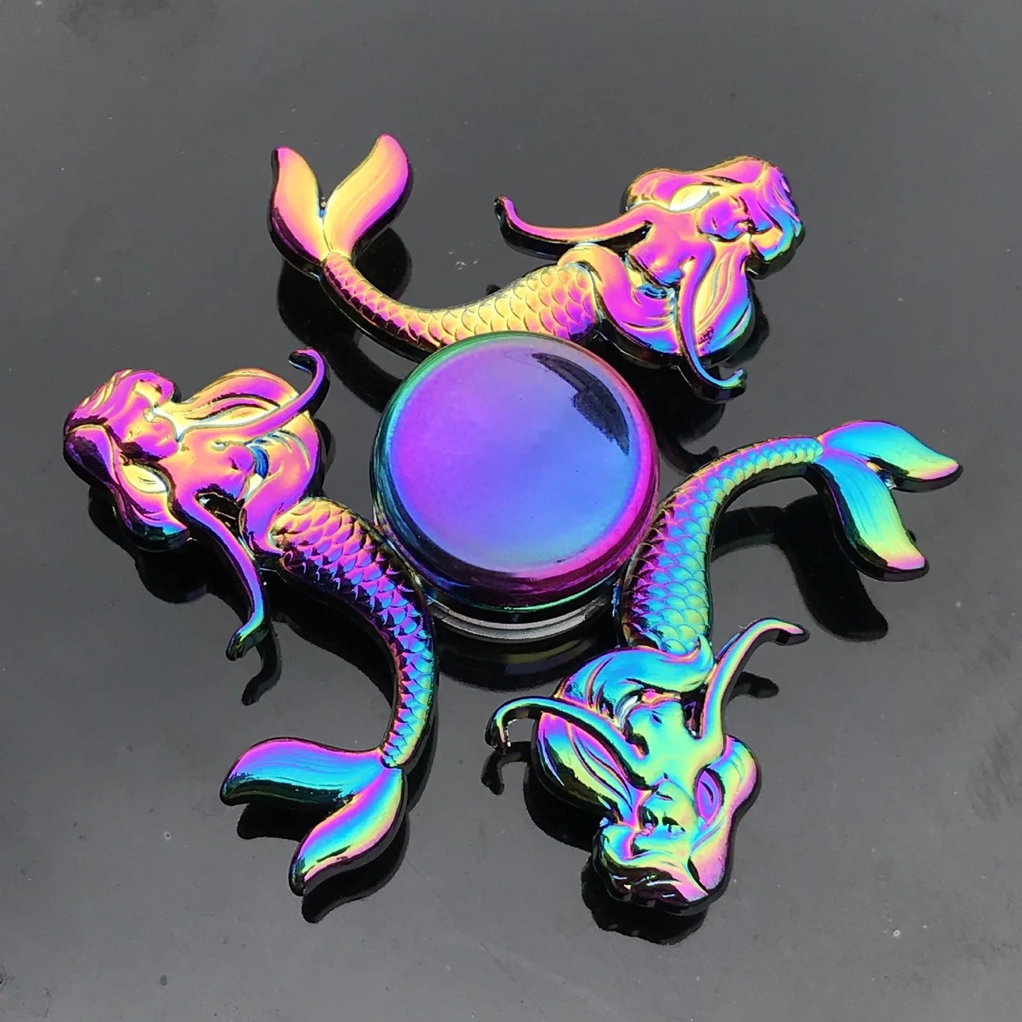 New Metal Rainbow Fidget Spinner Gradient Color R188 Mute Bearing EDC Hand Spinner Fingertip Gyro Anti-Anxiety Kids Adult Toys