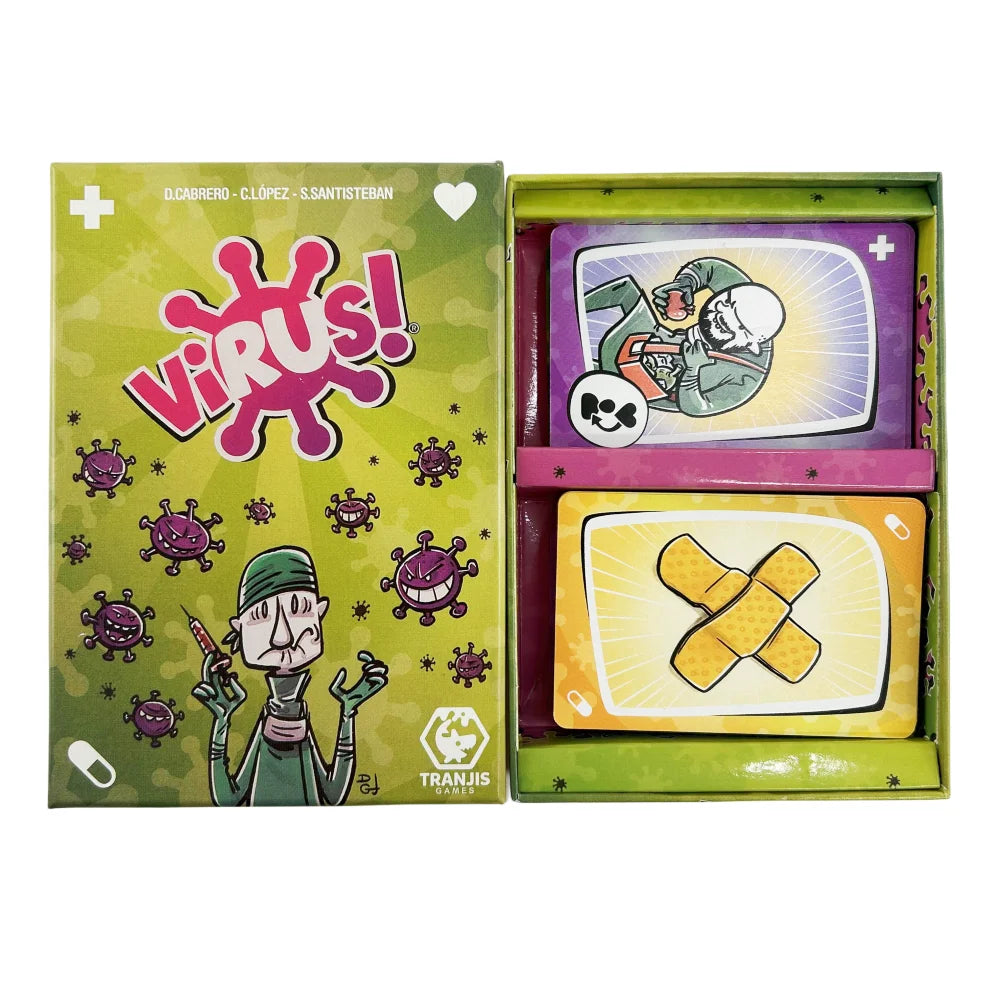 Virus 1 2 3 Board Game The Contagiously Fun Card Game Spanish English Version Party Game for Fun Family Game