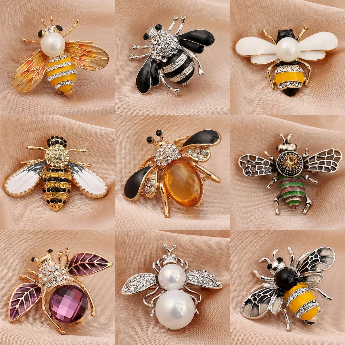 Pearl Bee Brooch Pin