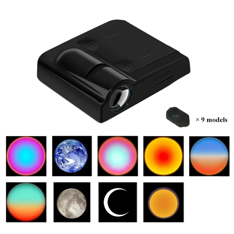 Fantasy Moon Wall Projection Lamp Galaxy Light Background Projector Night Light Photo Prop Lights Party Decoration Bedroom Decor