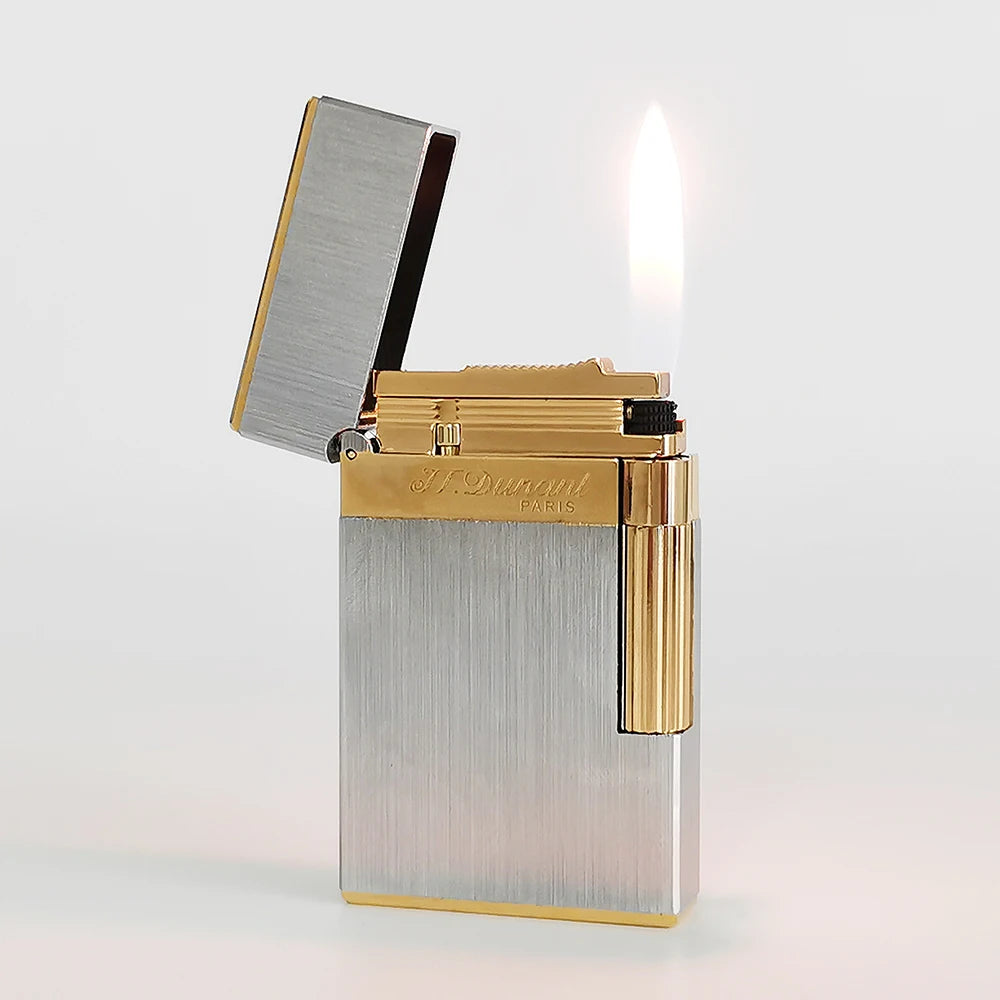 2025 Original JT. Dunant Cigarette Gas Ligne2 Lighter Metal Wiredrawing Tobacco Smoking Tools Father Man Luxury Gift