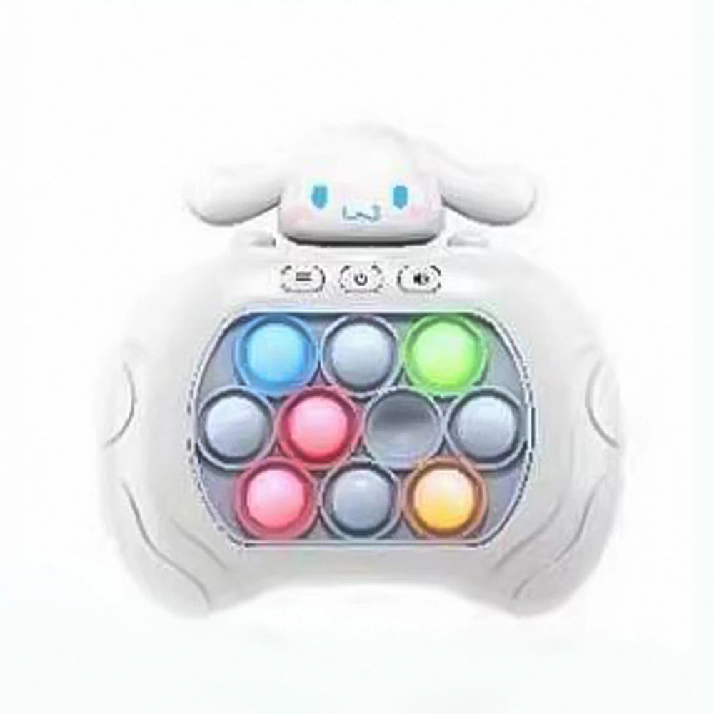 Sanrio Stitch Quick Push Bubbles Game Machine Kids Fun Whac-A-Mole Squeezing Anti Stress Sensory Bubble Fidget Toy Gifts