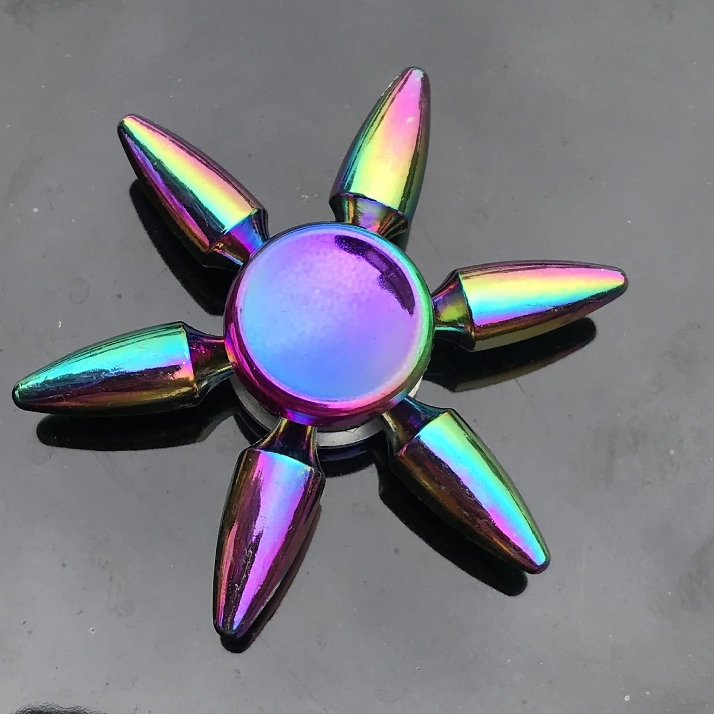 New Metal Rainbow Fidget Spinner Gradient Color R188 Mute Bearing EDC Hand Spinner Fingertip Gyro Anti-Anxiety Kids Adult Toys