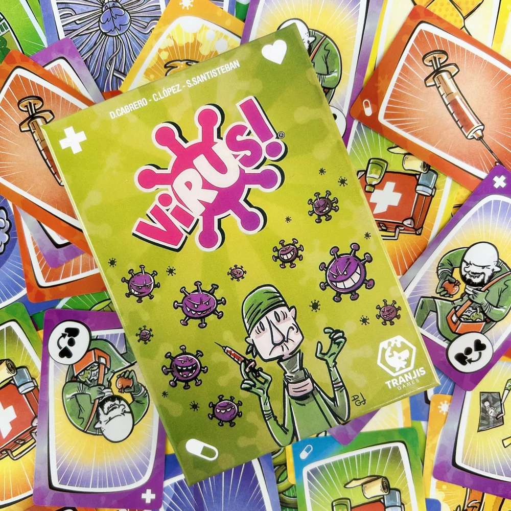 Virus 1 2 3 Board Game The Contagiously Fun Card Game Spanish English Version Party Game for Fun Family Game