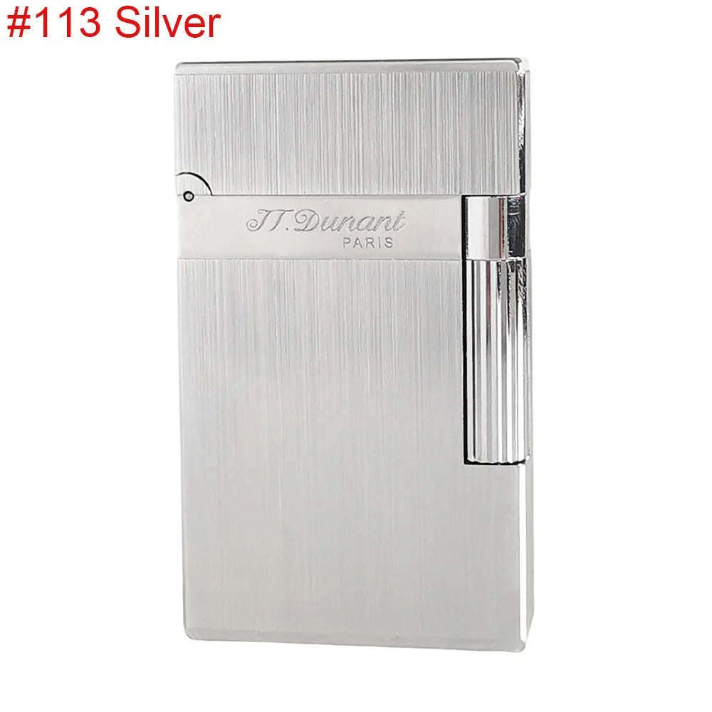 2025 Original JT. Dunant Cigarette Gas Ligne2 Lighter Metal Wiredrawing Tobacco Smoking Tools Father Man Luxury Gift