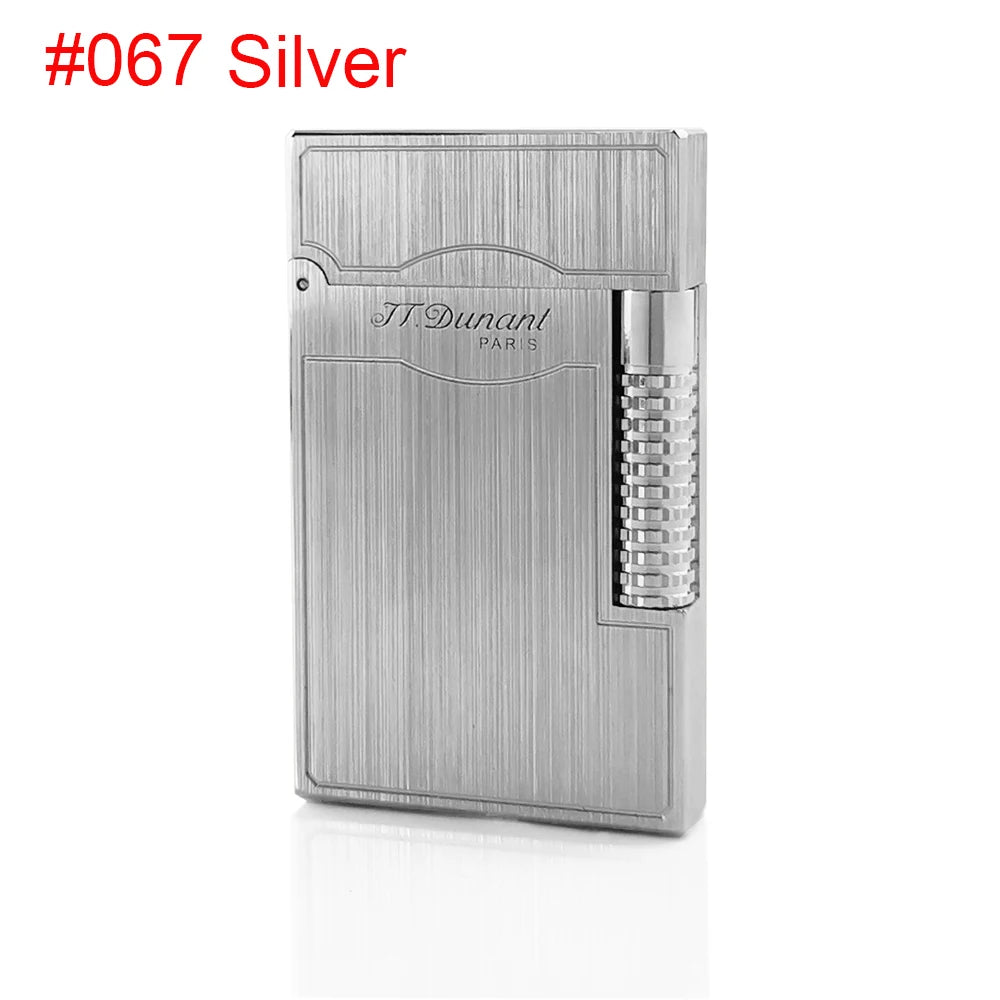 2025 Original JT. Dunant Cigarette Gas Ligne2 Lighter Metal Wiredrawing Tobacco Smoking Tools Father Man Luxury Gift