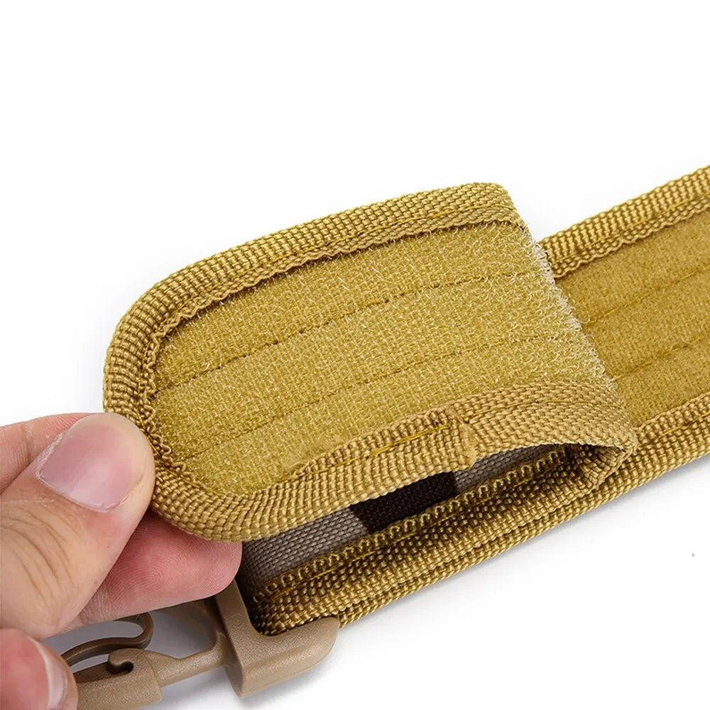 Men'S Belt Outdoor Camouflage Tactical Belt Oxford Cloth Belt Mountaineering Belt Nylon Wide Waist Belt Work Belt Neutral Belts