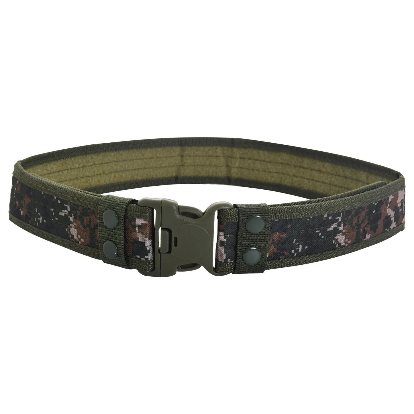 Men'S Belt Outdoor Camouflage Tactical Belt Oxford Cloth Belt Mountaineering Belt Nylon Wide Waist Belt Work Belt Neutral Belts