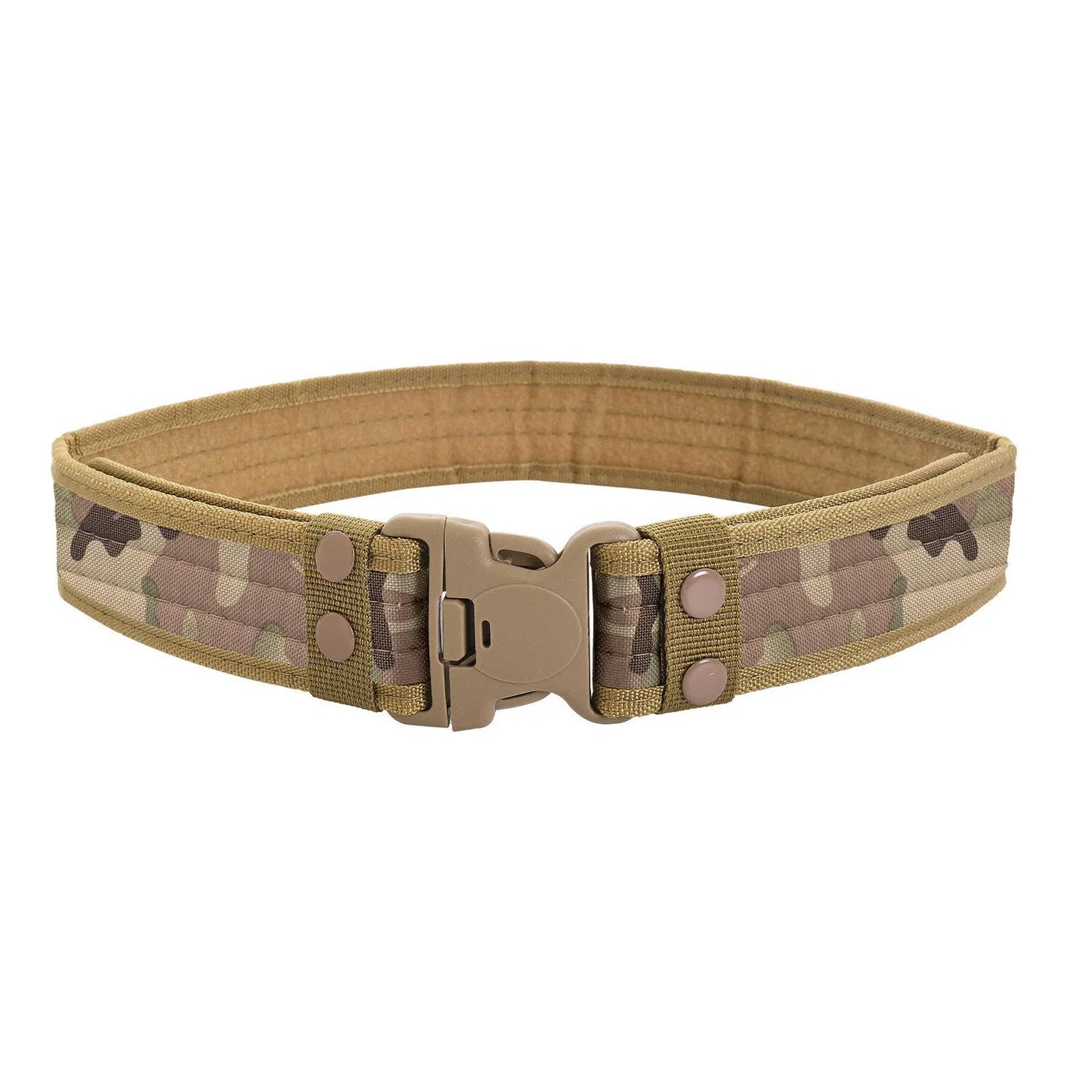 Men'S Belt Outdoor Camouflage Tactical Belt Oxford Cloth Belt Mountaineering Belt Nylon Wide Waist Belt Work Belt Neutral Belts