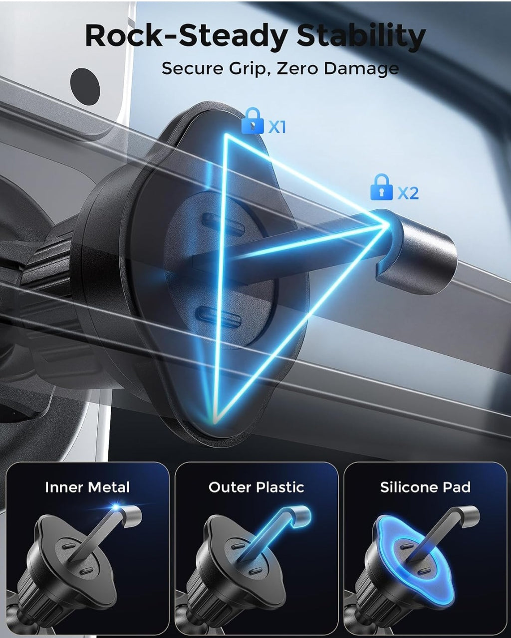 Magnetic Wireless car phone mount