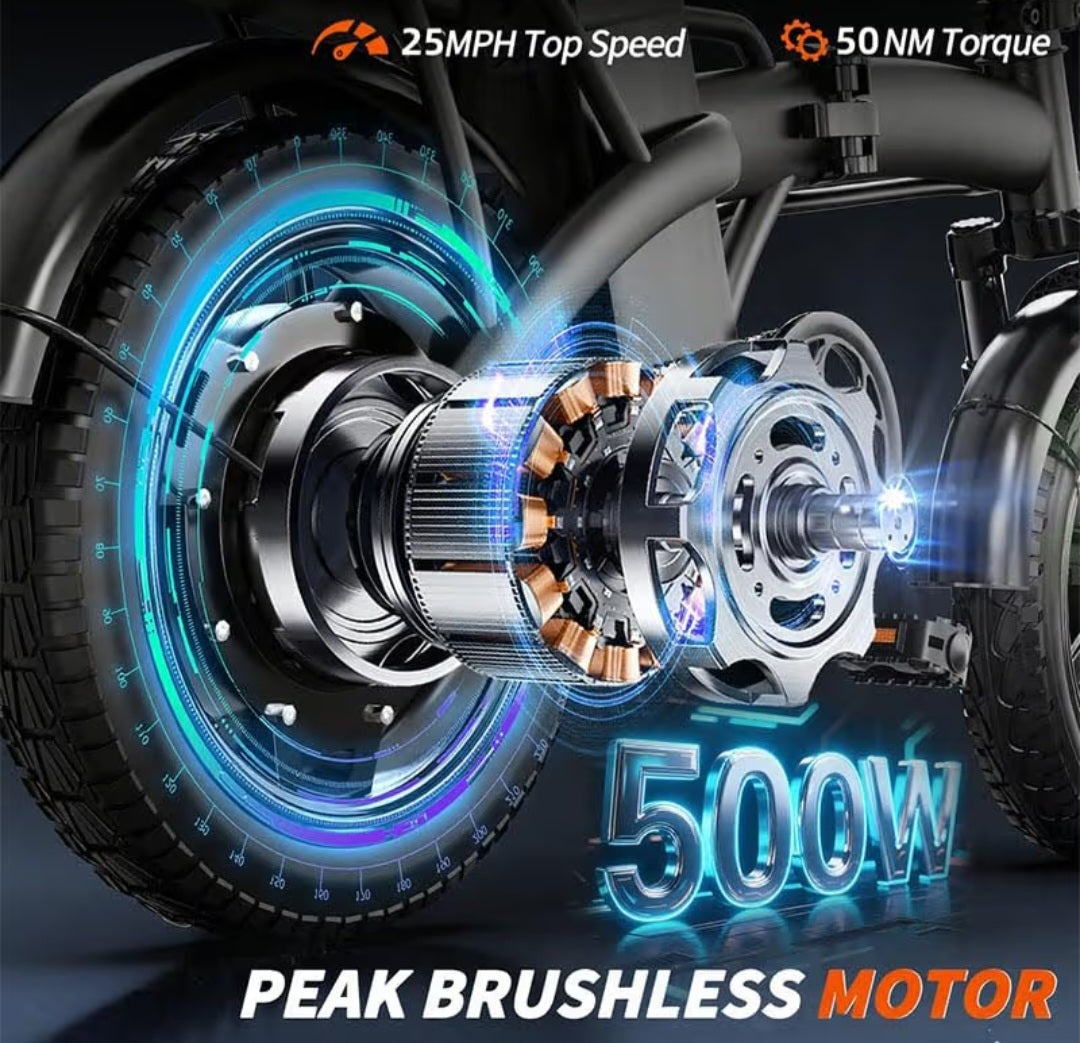 Folding Electric Bike with Removable Battery (E-Bike)