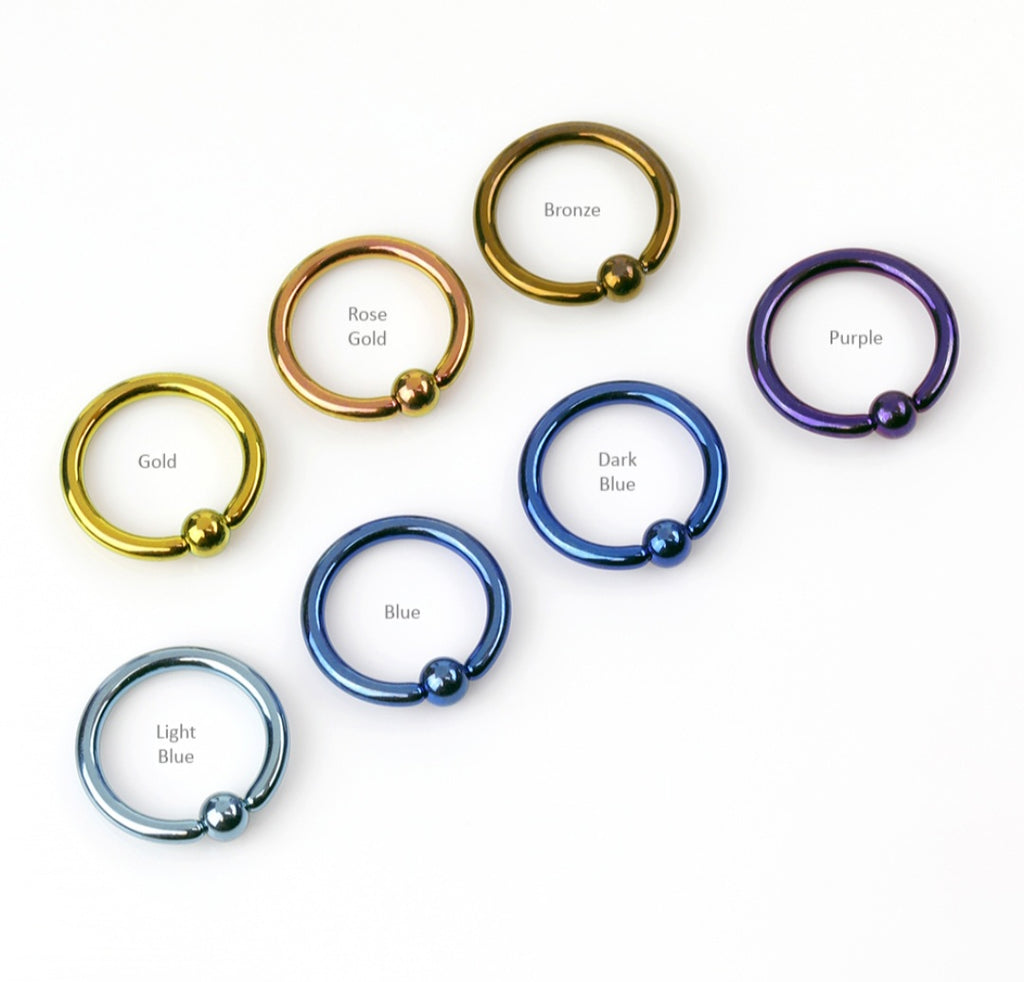 Titanium Huggie Earring – Implant Grade ASTM F-136 Clicker Hoop | 8mm & 9.5mm