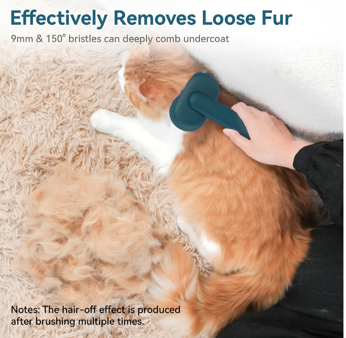 Universal pet grooming brush