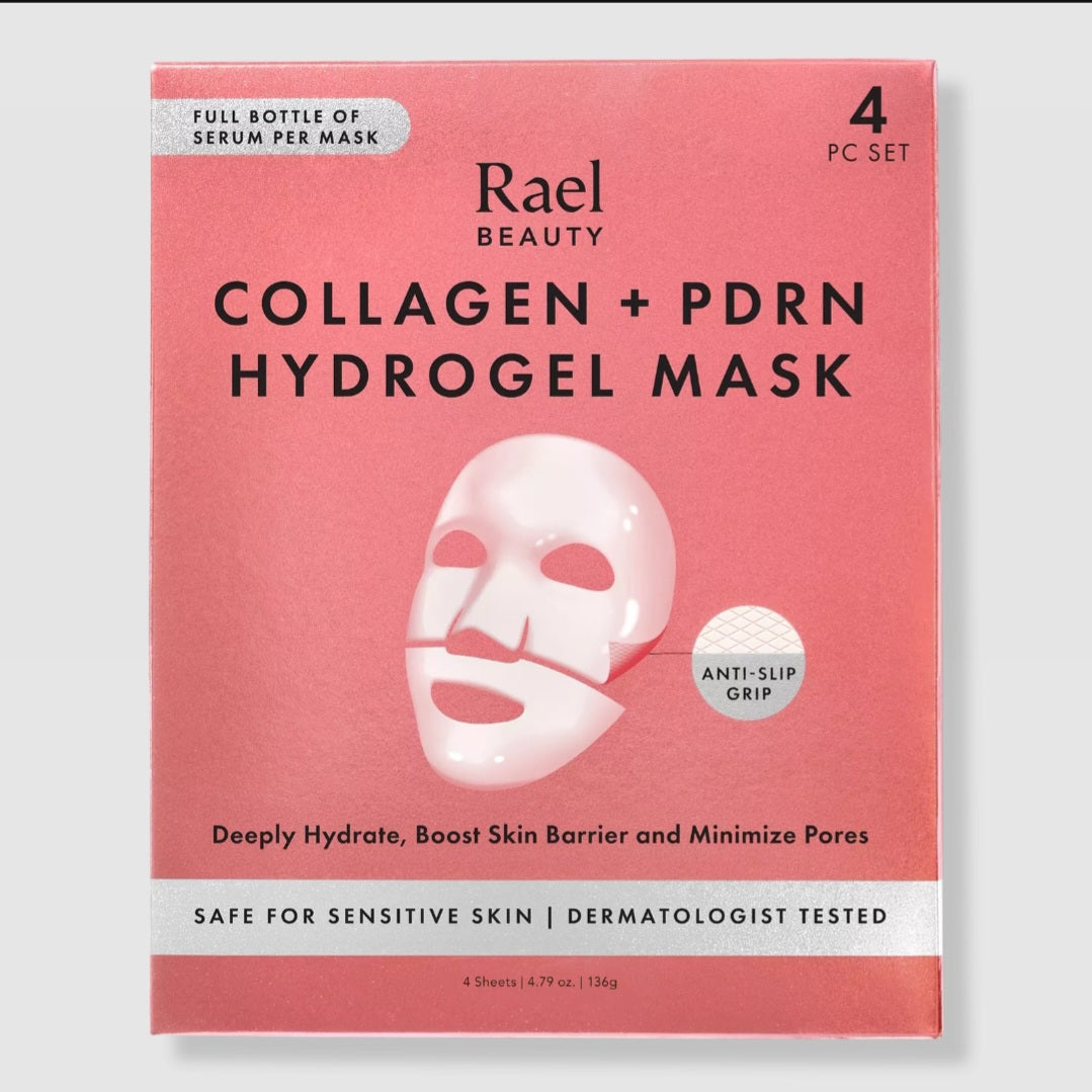 Rael Collagen + PDRN Hydrogel Mask – Salmon PDRN, Hyaluronic Acid & Peptides | Firming & Hydrating